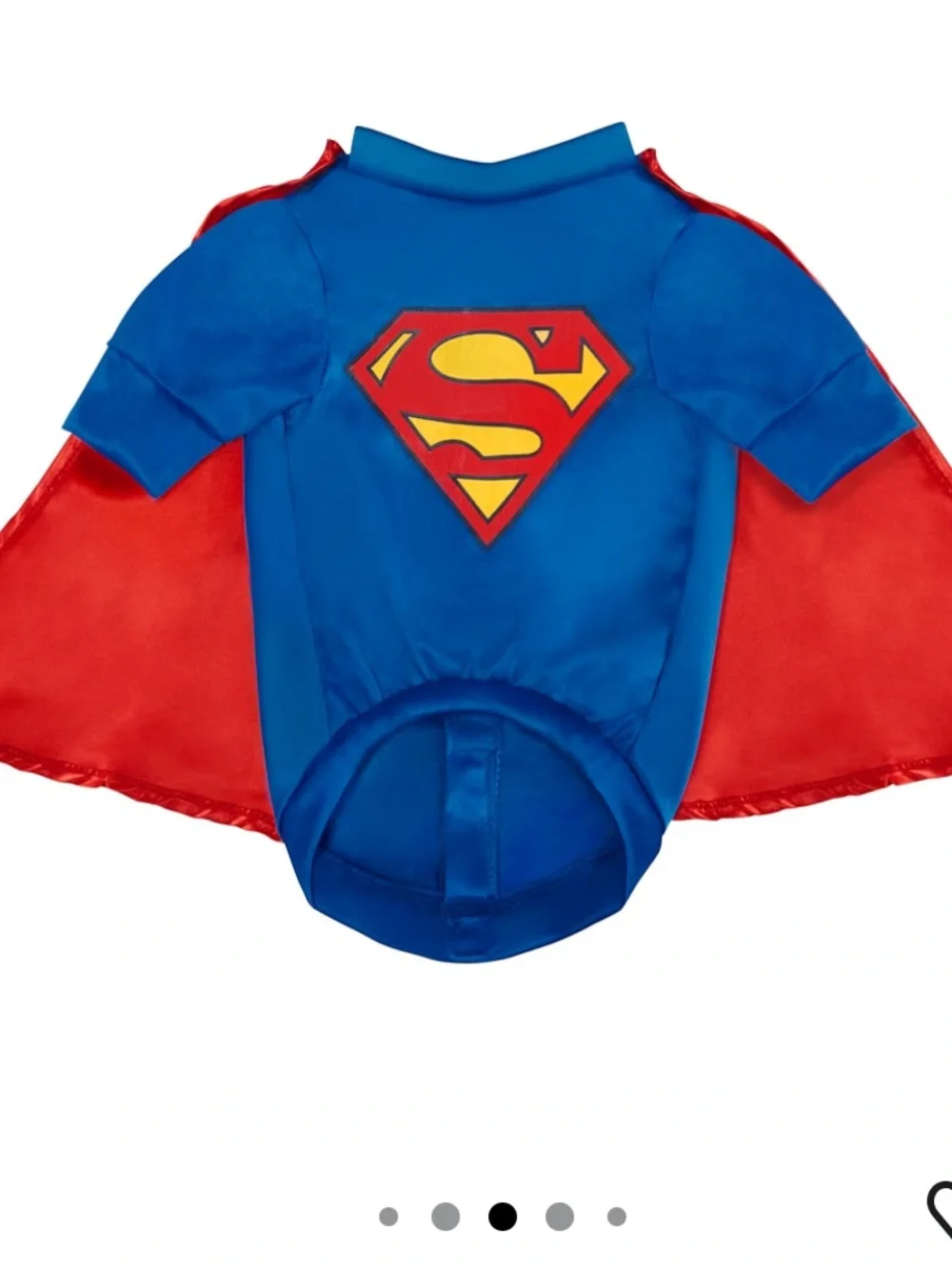 NWT Rubie's Superman DC Comics SuperheroesPet Cape Costume in Blue and Red